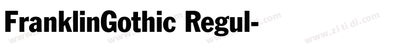 FranklinGothic Regul字体转换